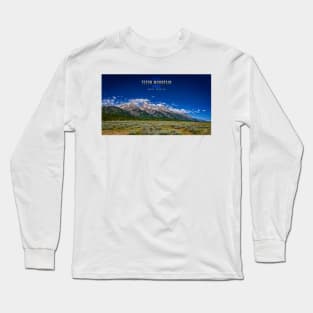 Grand Teton Mountain Range Long Sleeve T-Shirt